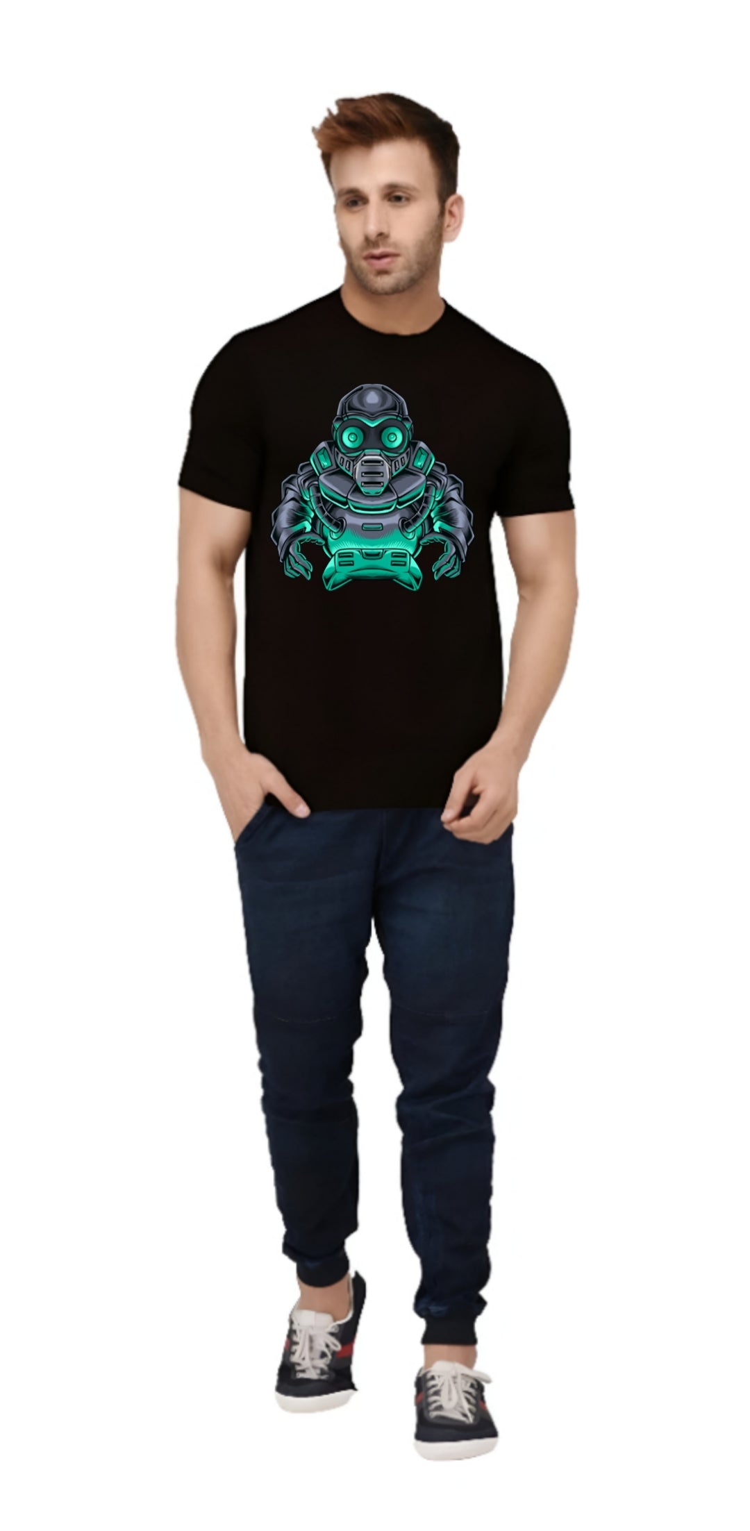 Black alien design tshirt