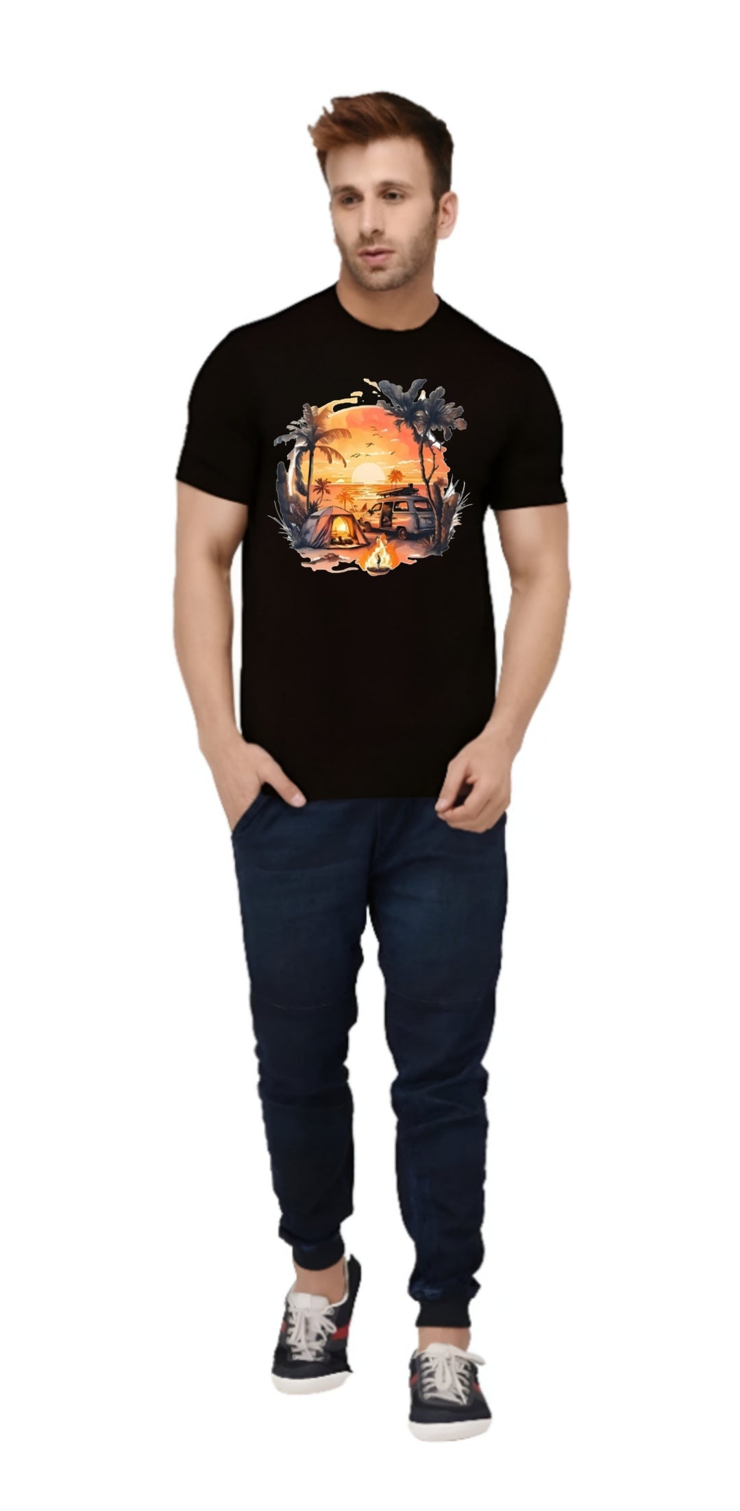 Summer black tshirt