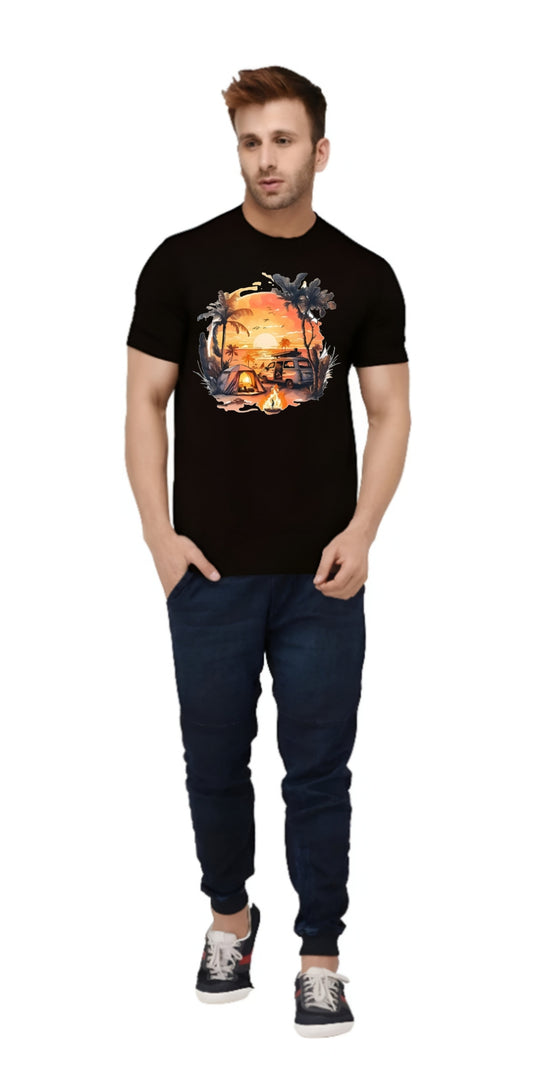 Summer black tshirt